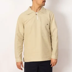 Shirts|Armor Lux Heritage Linen Smock - Oyster Beige
