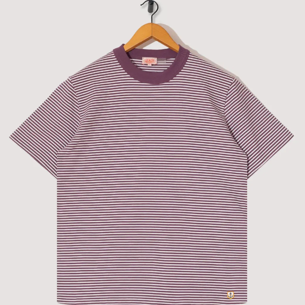 T-Shirts|Armor Lux Heritage Striped Tee - Indiano/Milk