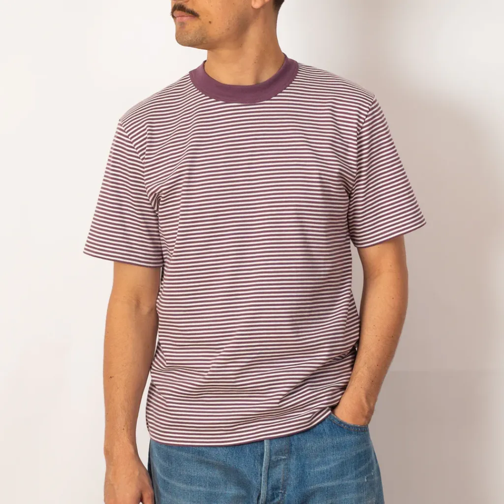 T-Shirts|Armor Lux Heritage Striped Tee - Indiano/Milk