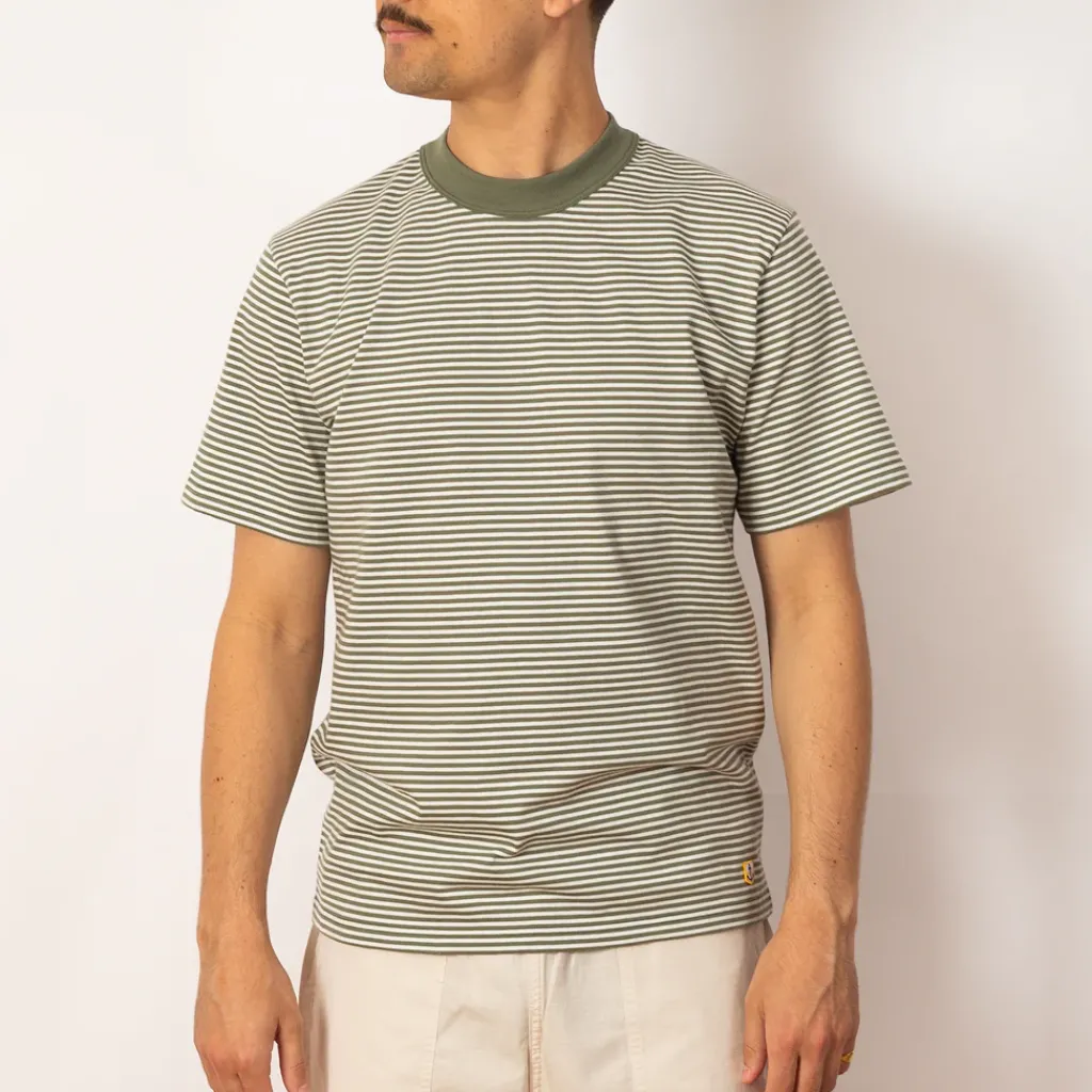 T-Shirts|Armor Lux Heritage Striped Tee - Orto/Milk