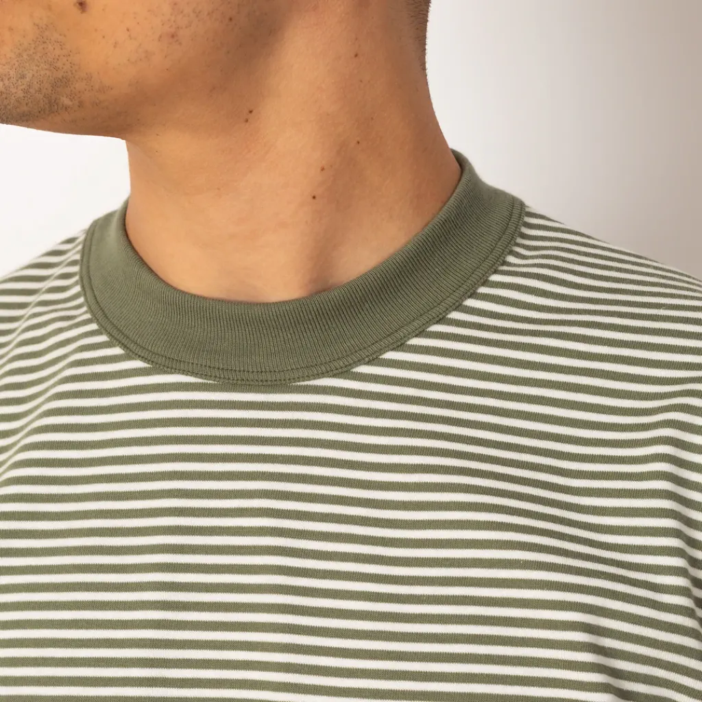 T-Shirts|Armor Lux Heritage Striped Tee - Orto/Milk