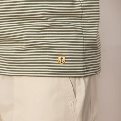 T-Shirts|Armor Lux Heritage Striped Tee - Orto/Milk