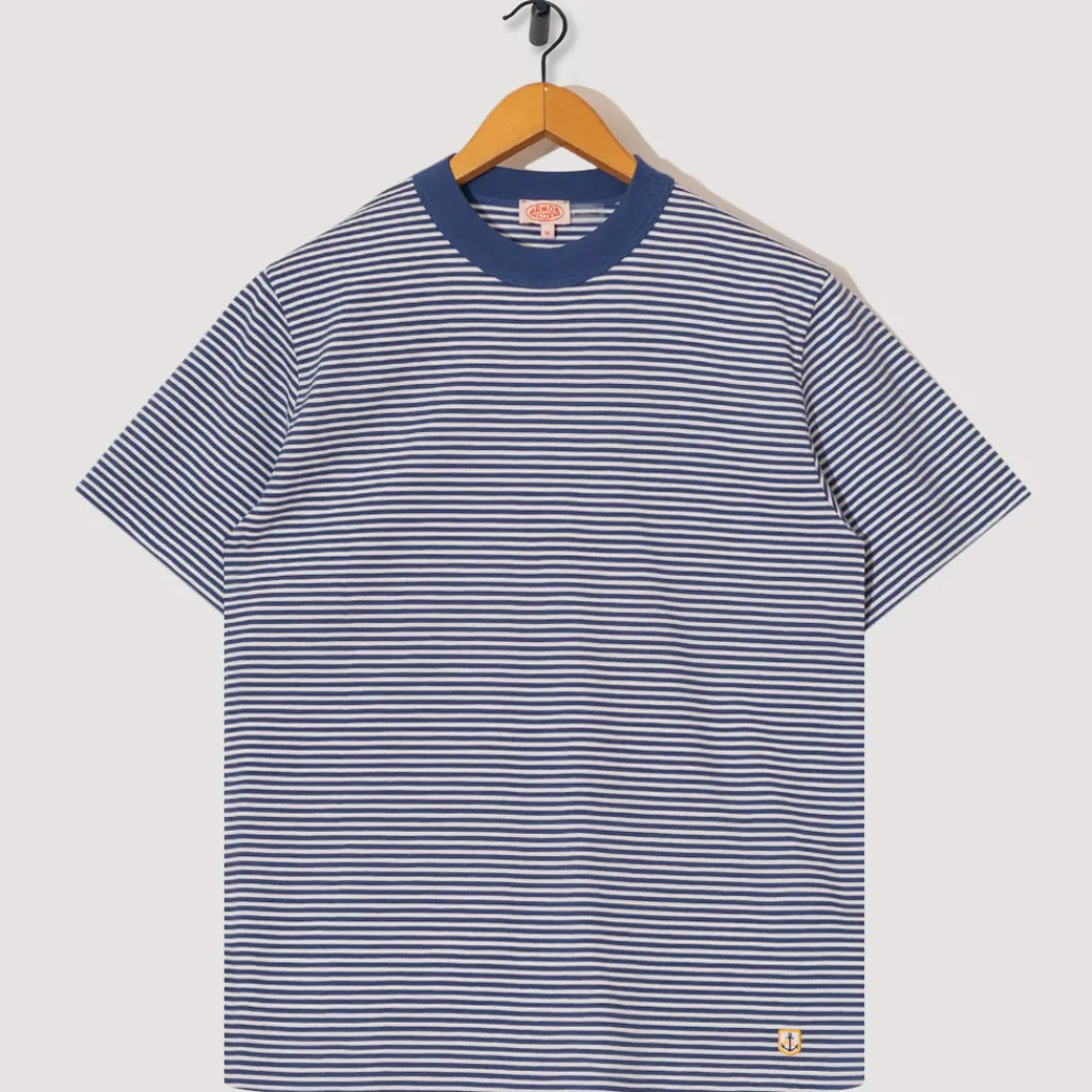 T-Shirts|Armor Lux Heritage Striped T-Shirt - Obscure/Milk