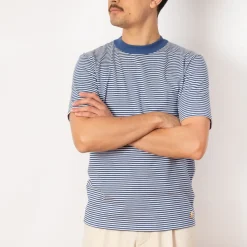 T-Shirts|Armor Lux Heritage Striped T-Shirt - Obscure/Milk