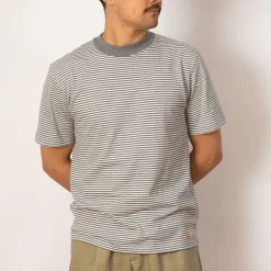 T-Shirts|Armor Lux Heritage Striped T-Shirt - Misty/Milk