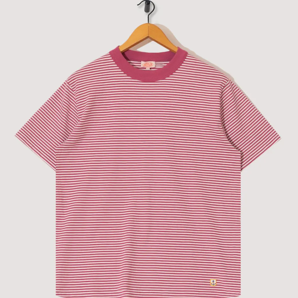 T-Shirts|Armor Lux Heritage Striped T-Shirt - Malaga/Milk