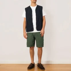 Shorts|Sage De Cret High Density Peg Top Baker Shorts - Olive