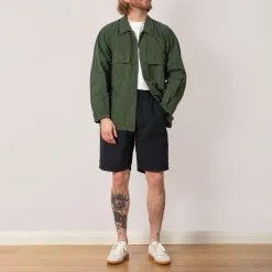 Shorts|Sage De Cret High Density Peg Top Baker Shorts - Navy