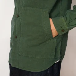 Jackets|Sage De Cret High Density Shirt Jacket - Olive