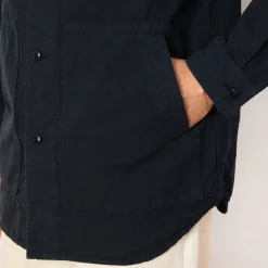 Jackets|Sage De Cret High Density Shirt Jacket - Navy