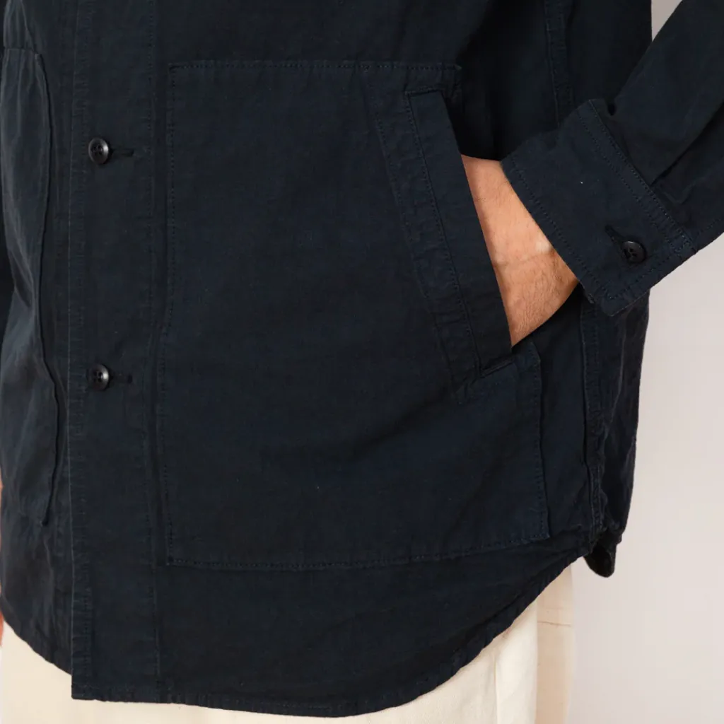 Jackets|Sage De Cret High Density Shirt Jacket - Navy