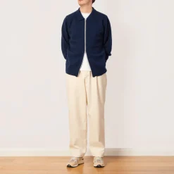 Knitwear|Howlin High Pressure Zip Knit - Navy Mix
