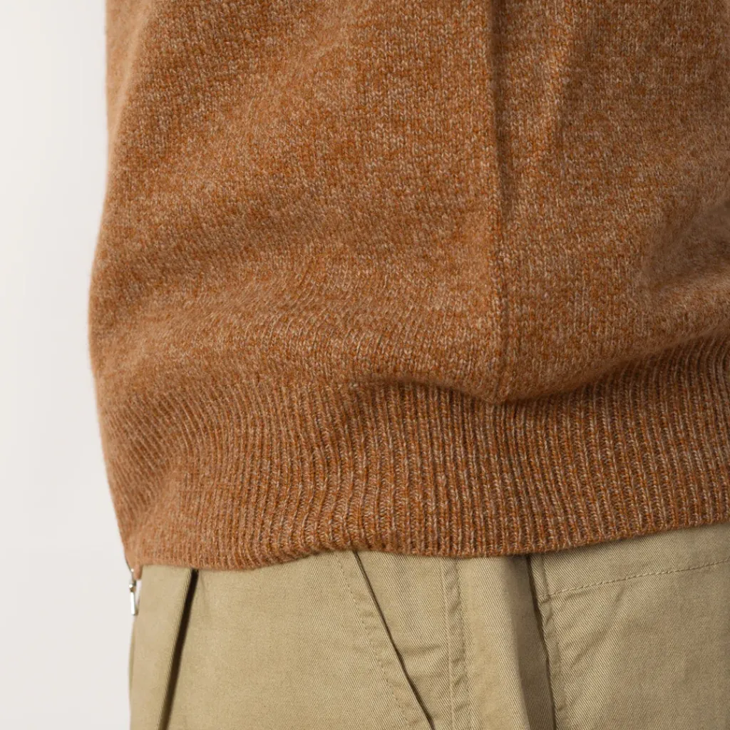 Knitwear|Howlin High Pressure Zip Knit - Nut Mix