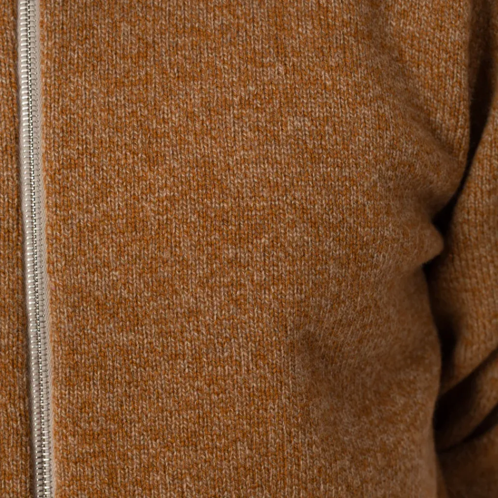 Knitwear|Howlin High Pressure Zip Knit - Nut Mix