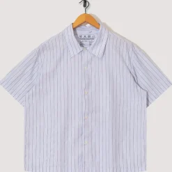 Shirts|Mfpen Holiday Shirt - Light Blue Banker Stripe