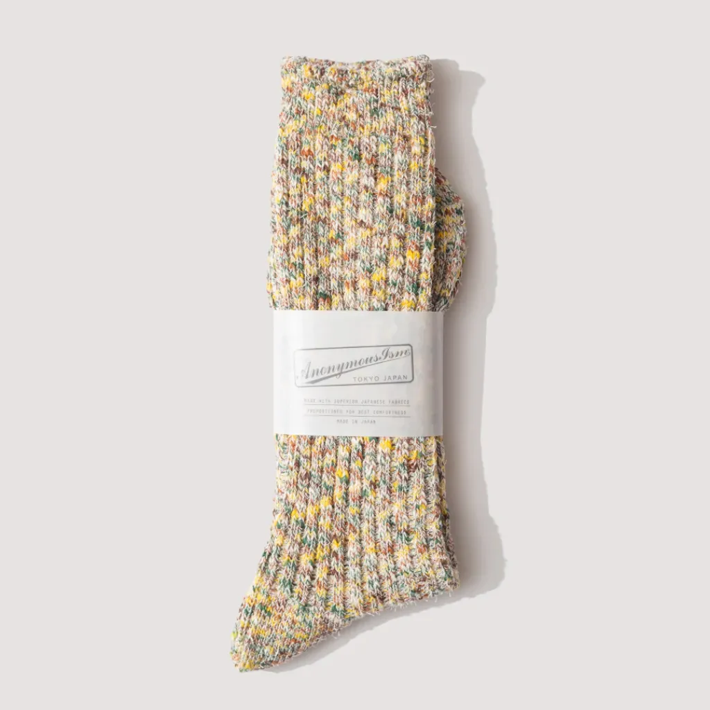 Socks|Anonymous Ism Homespun Art Yarn Crew - Khaki