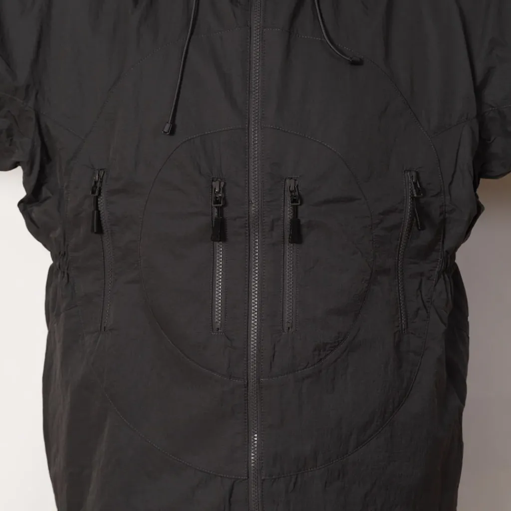 Jackets|Pop Trading Company Hooded O Jacket - Charcoal