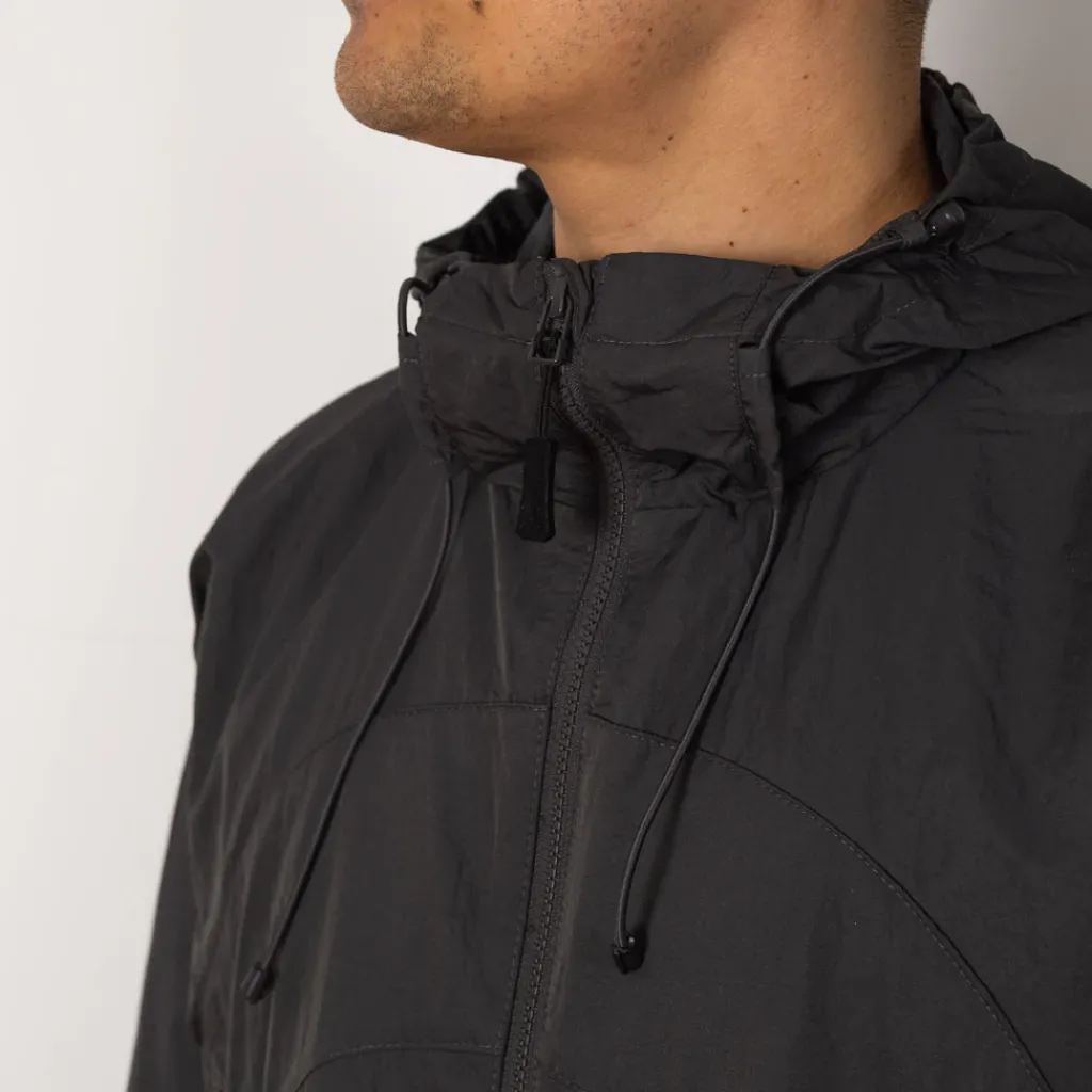 Jackets|Pop Trading Company Hooded O Jacket - Charcoal