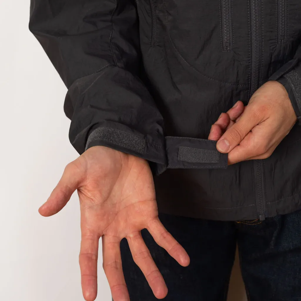 Jackets|Pop Trading Company Hooded O Jacket - Charcoal