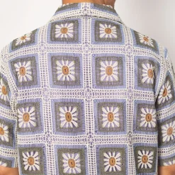 Shirts|NN07 Julio Crochet Shirt 5391 - Violet