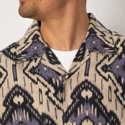 Shirts|NN07 Julio Shirt 5396 - Violet Ikat