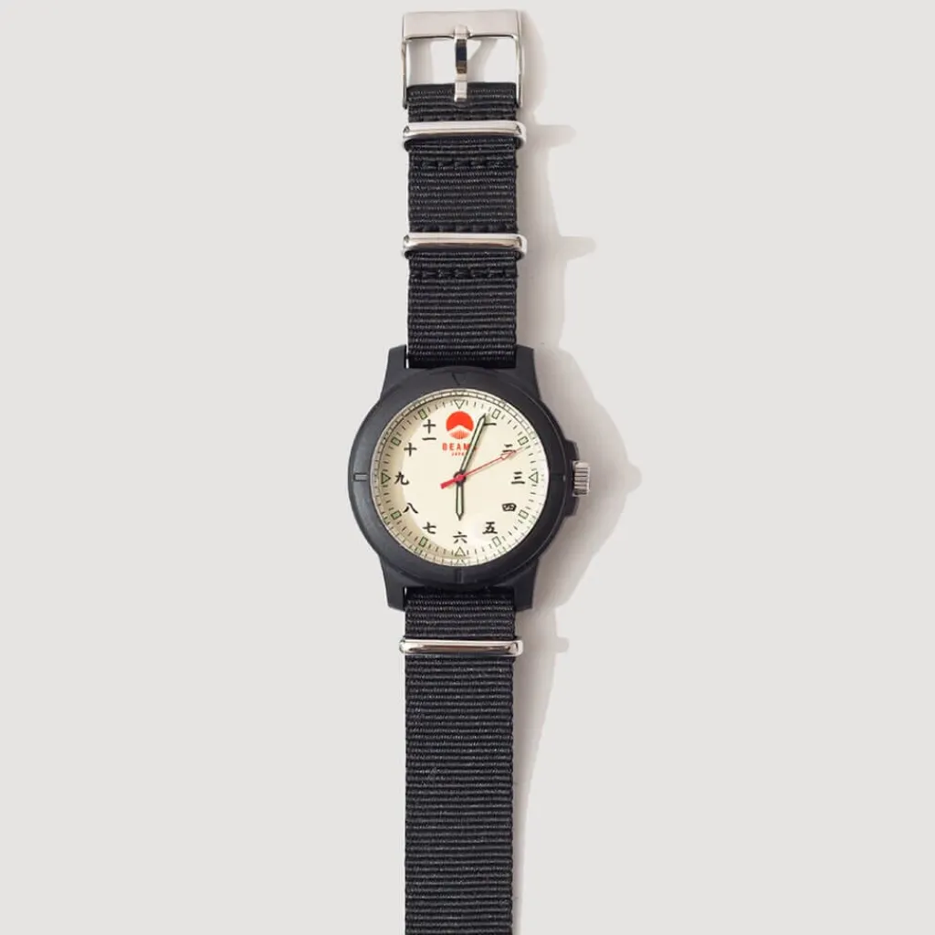 Watches|Beams Japan Kanji Watch - Black