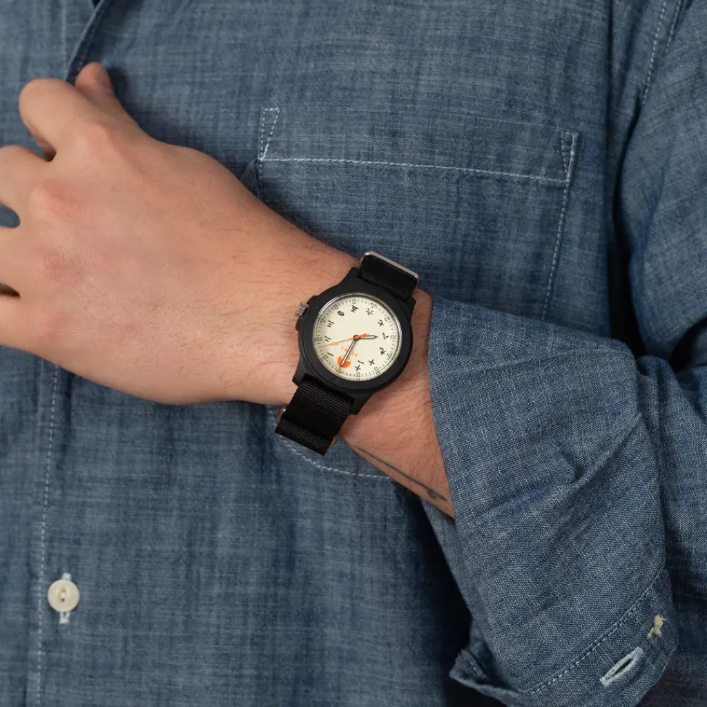Watches|Beams Japan Kanji Watch - Black