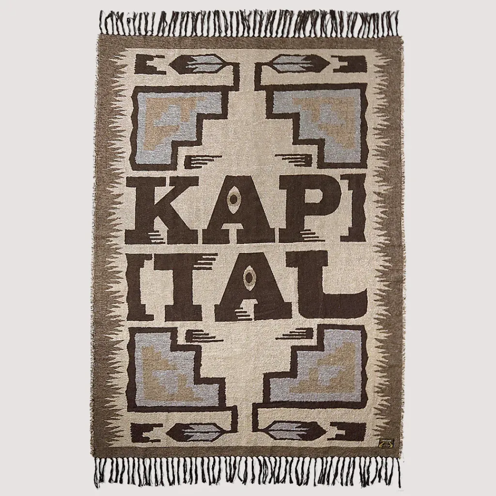 Lifestyle|Kapital Speakeasy Blanket - Brown Beige