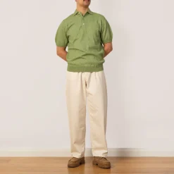 Knitwear|Beams Plus Knit Boucle Polo - Olive