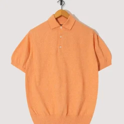 Knitwear|Beams Plus Knit Boucle Polo - Orange