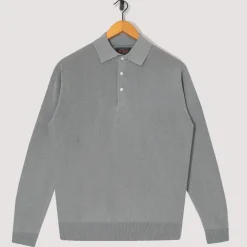 Shirts|Beams Plus Knit Polo 12G - Ice Blue
