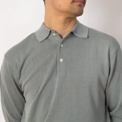 Shirts|Beams Plus Knit Polo 12G - Ice Blue