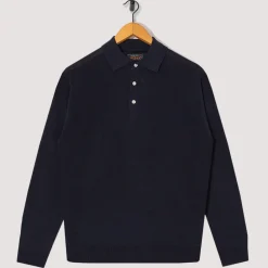 Shirts|Beams Plus Knit Polo 12G - Navy