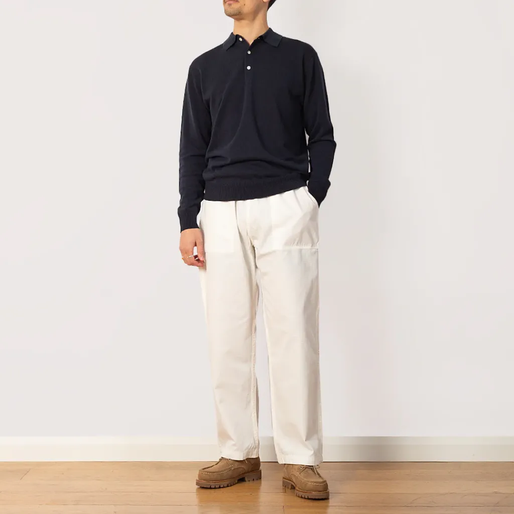 Shirts|Beams Plus Knit Polo 12G - Navy
