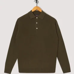 Shirts|Beams Plus Knit Polo 12G - Olive