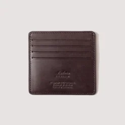 Wallets|Visvim Leather Card Case - Dark Brown