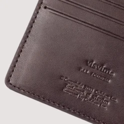 Wallets|Visvim Leather Card Case - Dark Brown