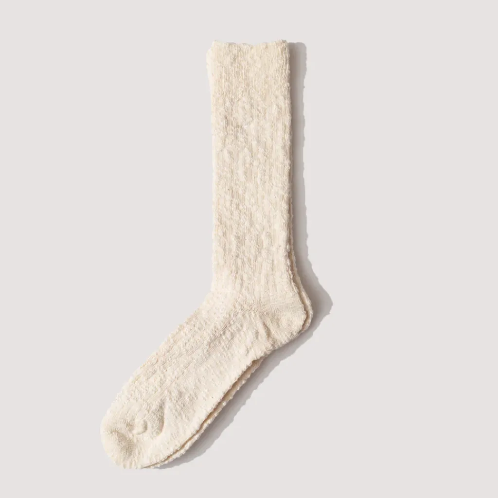 Socks|Anonymous Ism Light Weight Slub Crew - Ivory