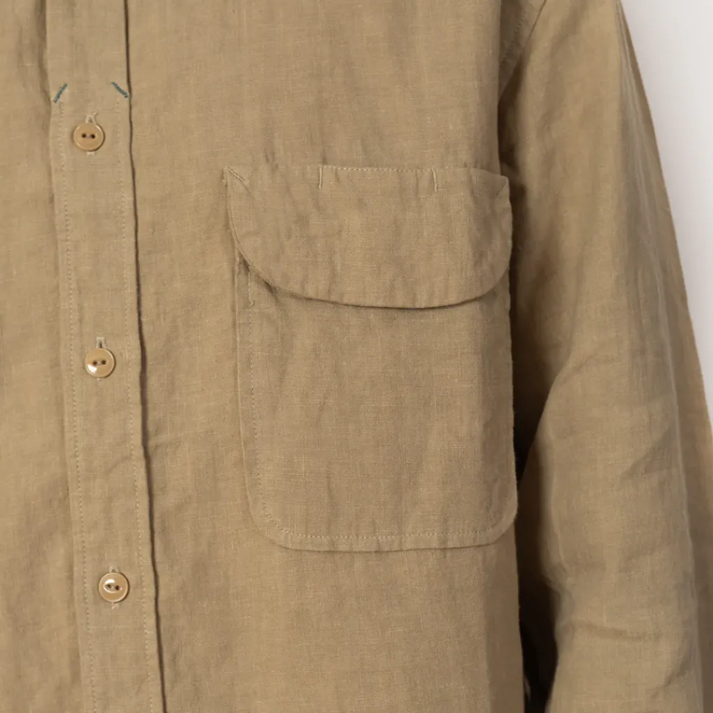 Shirts|Kapital Linen Clip Shirt - Beige