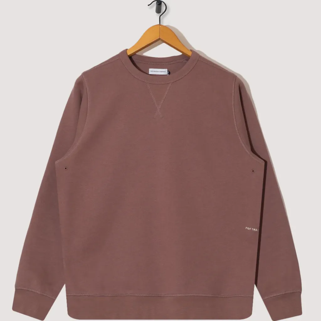 Sweatshirts|Pop Trading Company Logo Crewneck Sweatshirt - Mauve