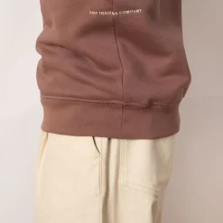 Sweatshirts|Pop Trading Company Logo Crewneck Sweatshirt - Mauve