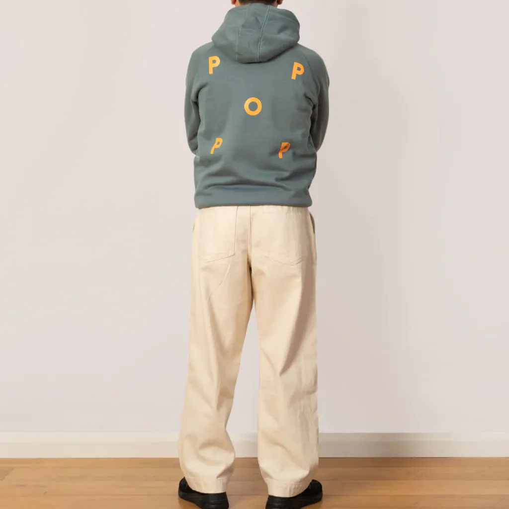 Sweatshirts|Pop Trading Company Logo Hooded Sweat - Stormy Sea