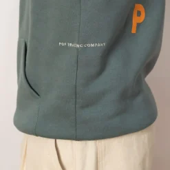 Sweatshirts|Pop Trading Company Logo Hooded Sweat - Stormy Sea