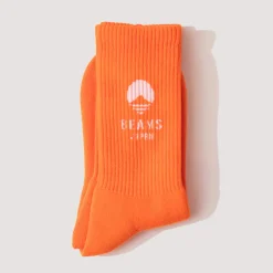 Socks|Beams Japan Logo Socks - Orange