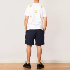 T-Shirts|Pop Trading Company Logo Tee - White/Island Poppy