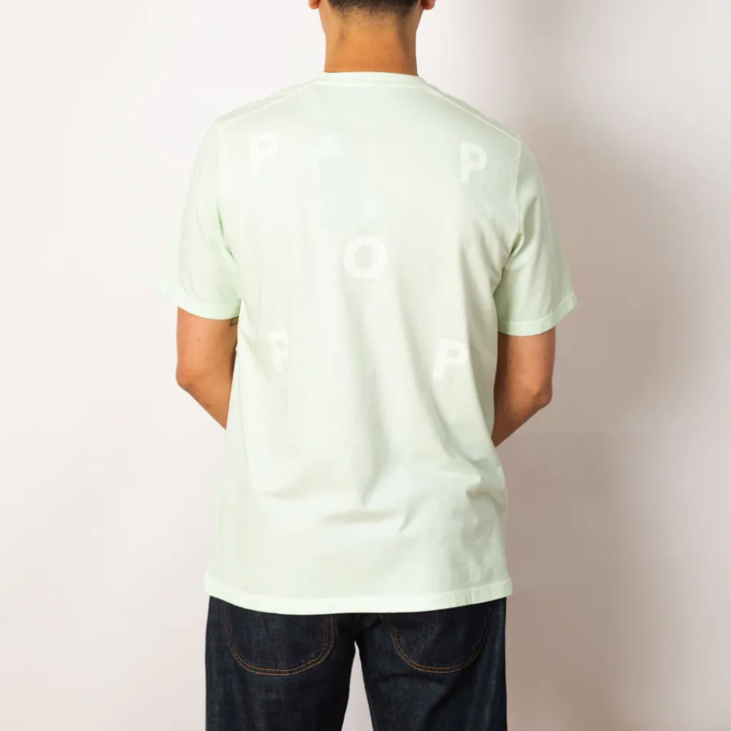 T-Shirts|Pop Trading Company Logo T-Shirt - Blue Haze