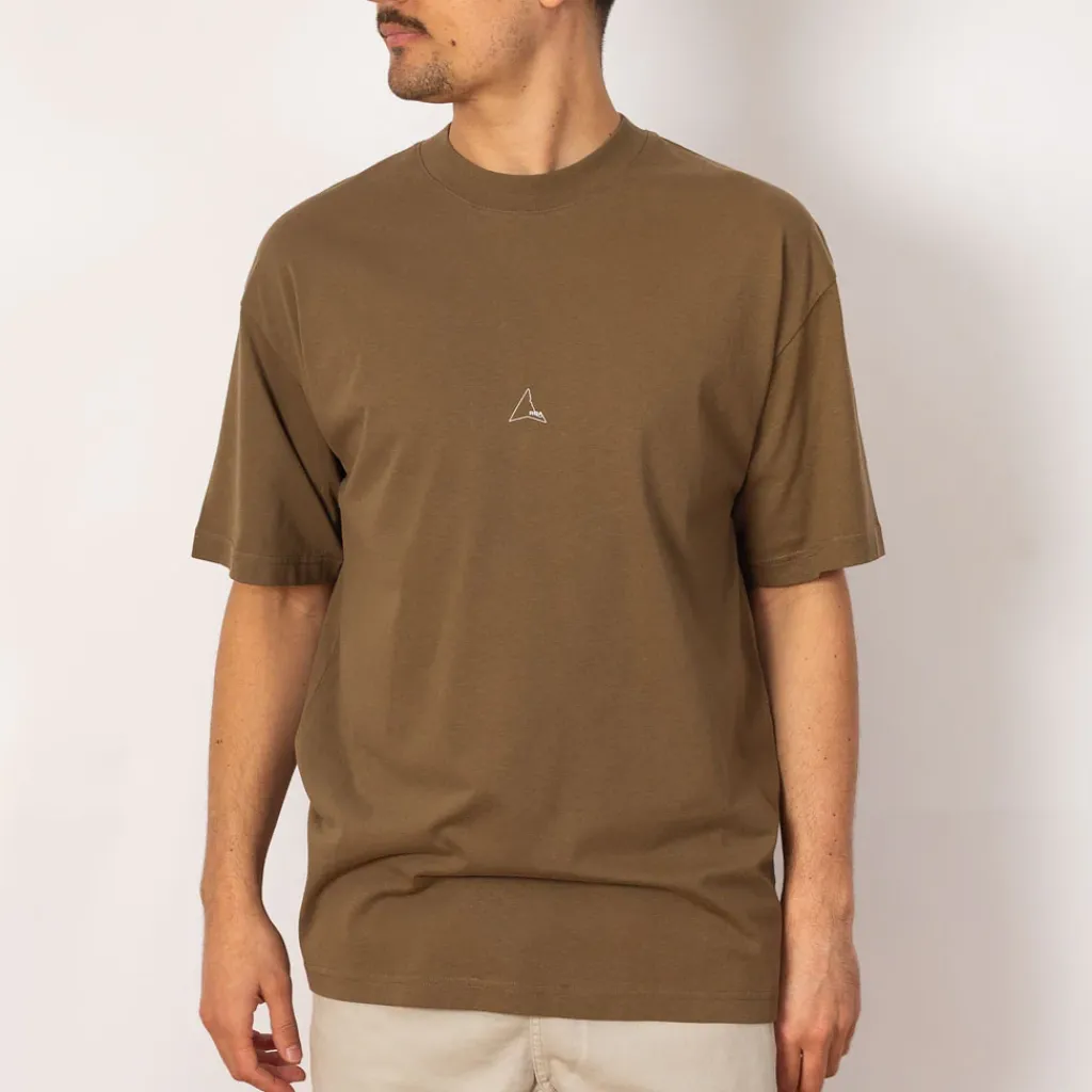 T-Shirts|Roa Logo T-Shirt - Brown Olive