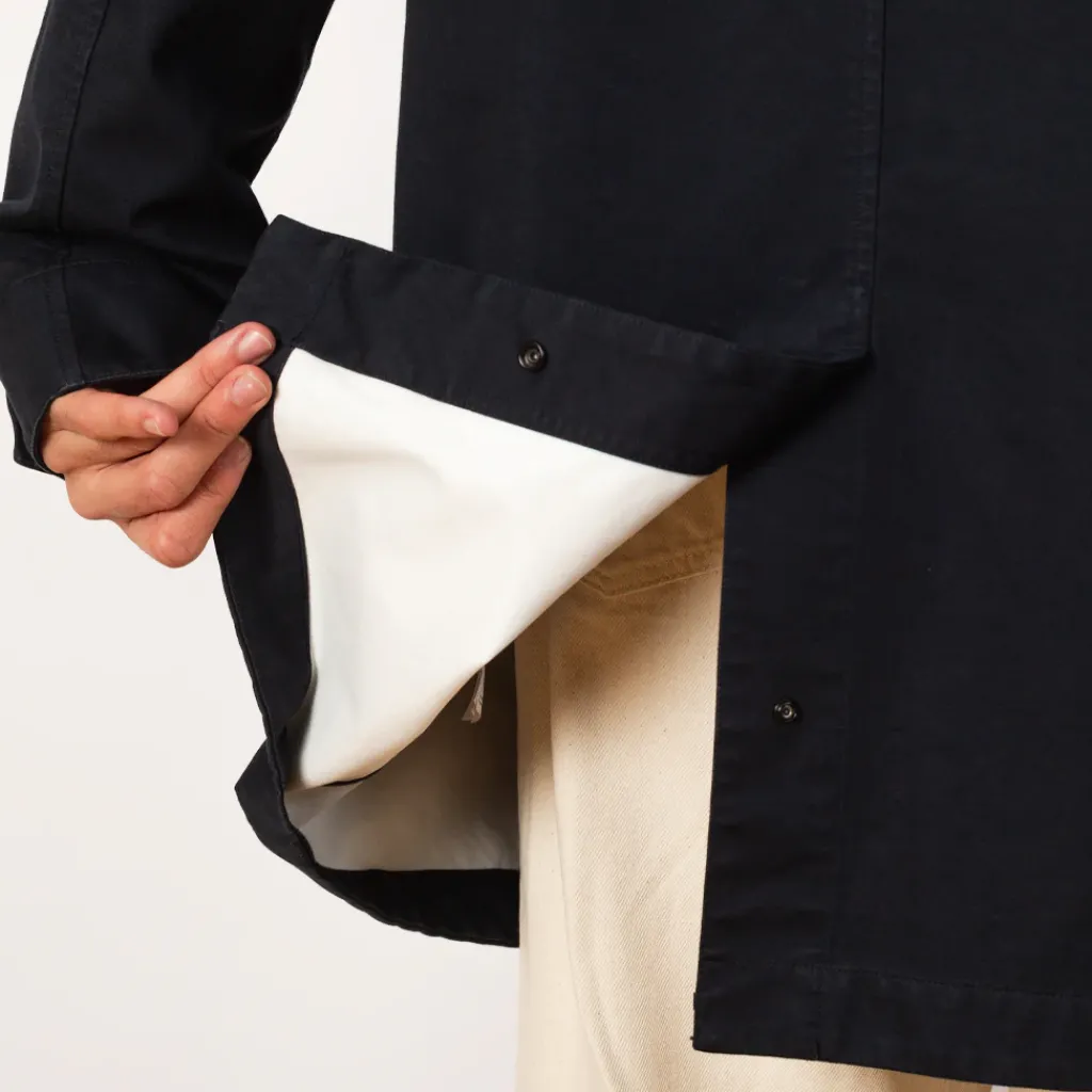 Jackets|Stone Island Long Mac - Navy Blue (V0020)