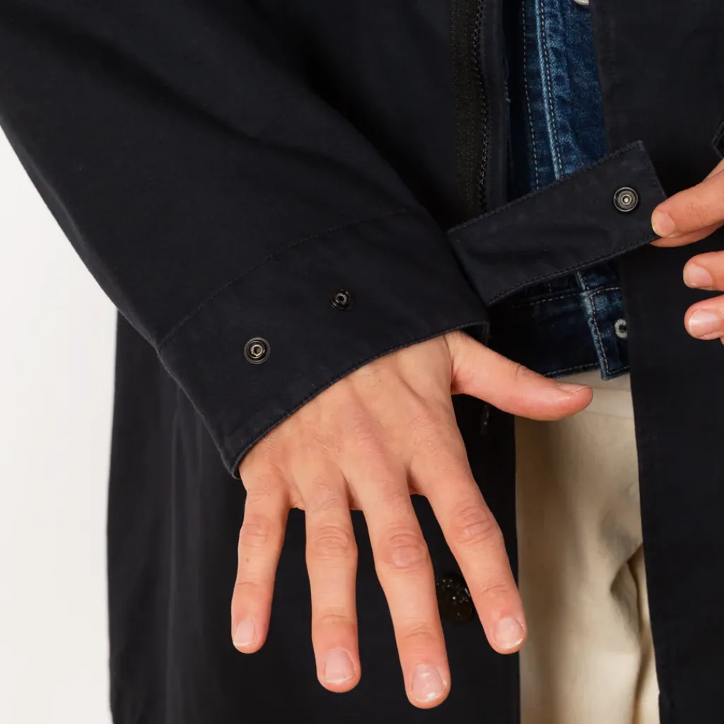 Jackets|Stone Island Long Mac - Navy Blue (V0020)