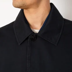 Jackets|Stone Island Long Mac - Navy Blue (V0020)